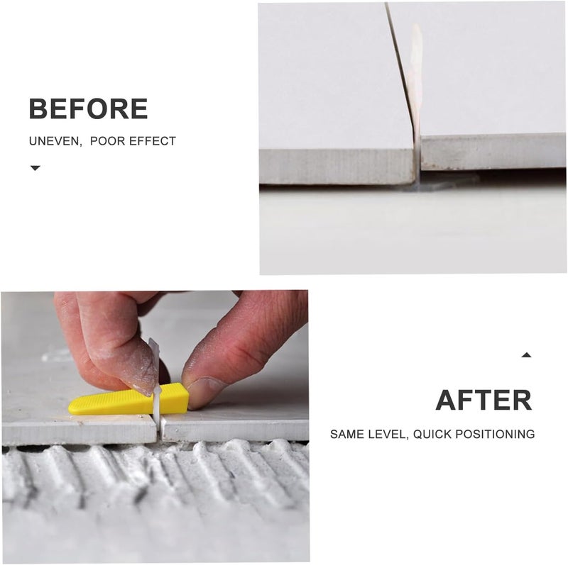 RUHOOM Tile Leveling System 2400pcs 1/8" Tile leveler Spacers Clips Tile Installation Tools for Professional Ceramic Tile and Stone Installation - Image 5